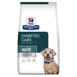 Hill's Prescription Diet Canine w/d Diabetes Care. Hundefoder mod let overvægt og diabetes / sukkersyge (dyrlæge diætfoder) 1,5 kg. 